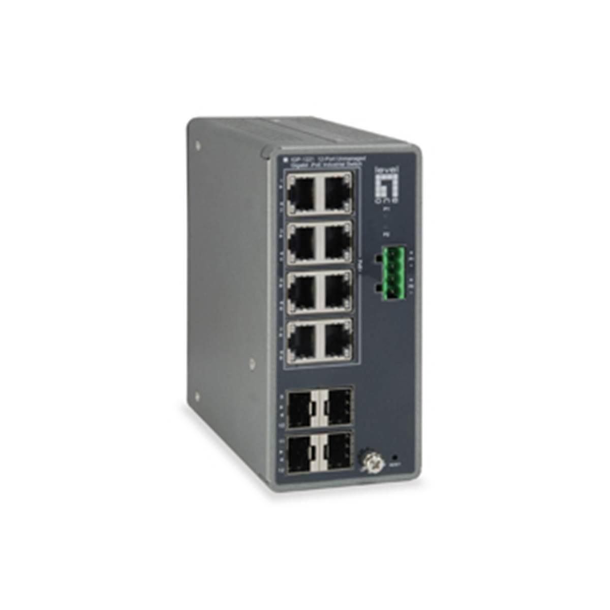 UNIFORMATIC Switch industriel 8 ports RJ45 10/100/1000 Mbps POE 240
