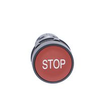 Bp affleurant rouge - 1nc stop blanc réf. XB7NA4234