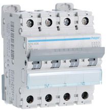 Disjoncteur 4p 6-10ka c-6a 4m Réf. NFN406