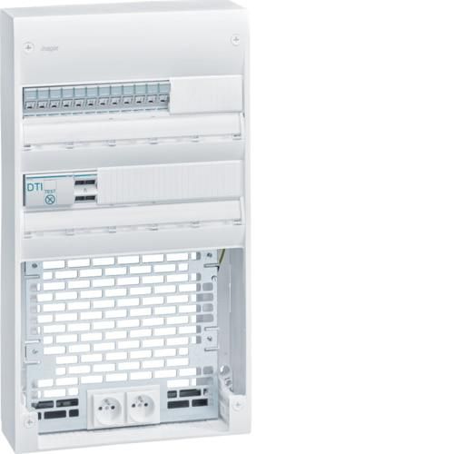 Coffret VDI 2 rangées 36 modules + platine Grade 3TV Réf. TN435