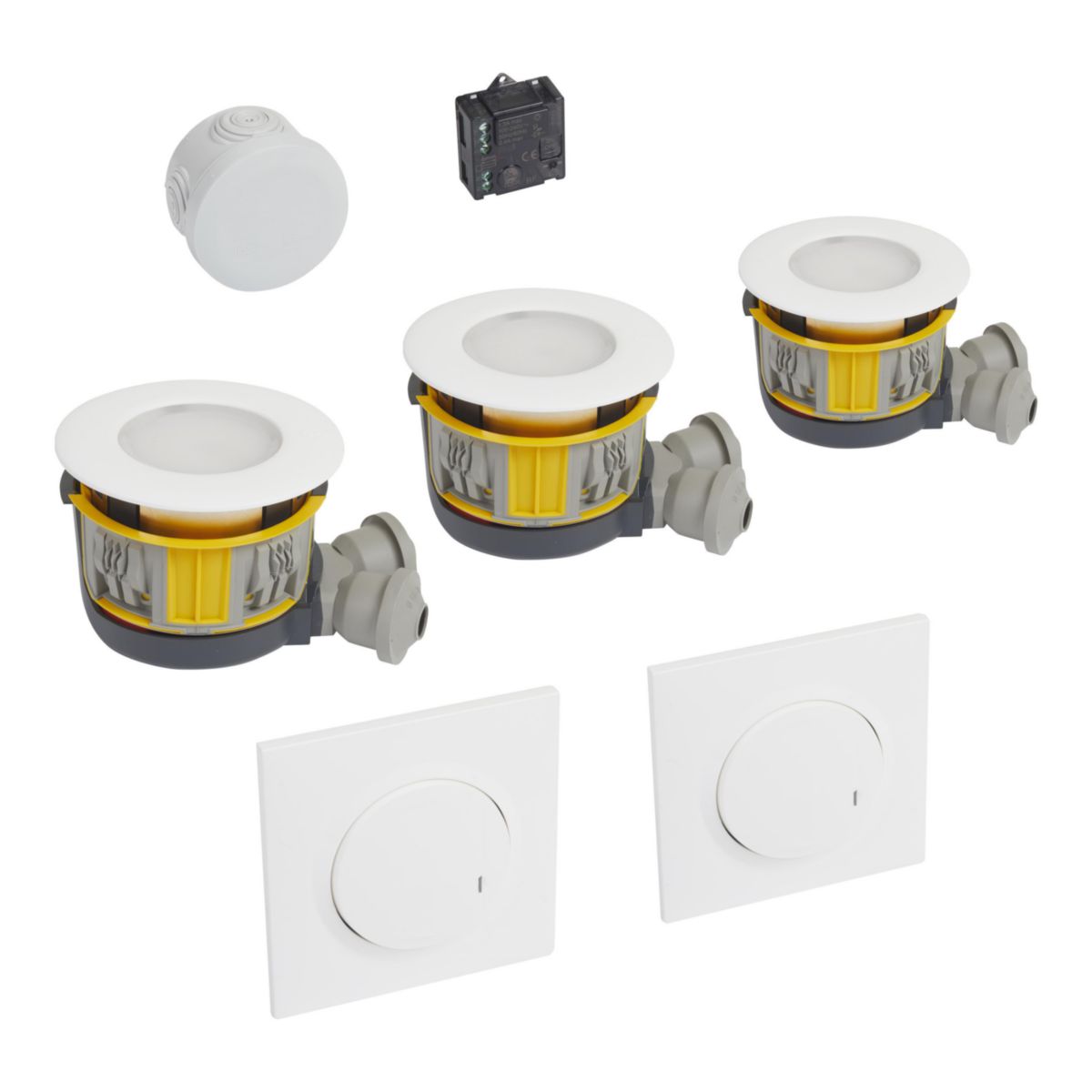 LEGRAND Legrand kit Modul'up avec 3 boites Modul'up + 3 spots IP44