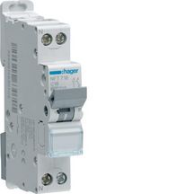 Disjoncteur 1P+N 6/10kA C-16A 1M Réf NFT716