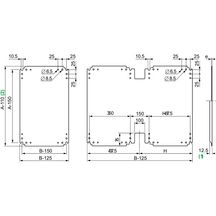 Chassis montage metal /pla510 réf. NSYPMM510