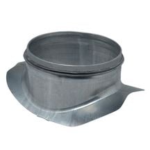 Piquage équerre circulaire galvanisé à joint - Diamètre 250/355-400 - Piquage à 90° à fixer sur conduit circulaire 11098417