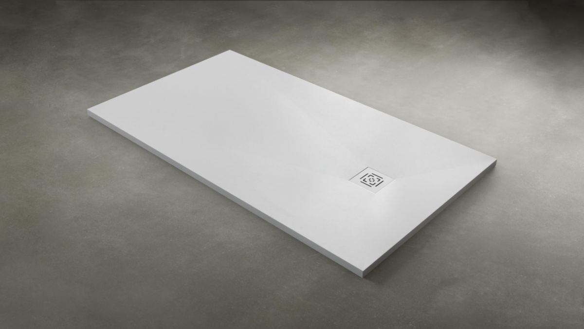 Receveur Alterna Daily'O 120 x 90 cm ardoise blanc