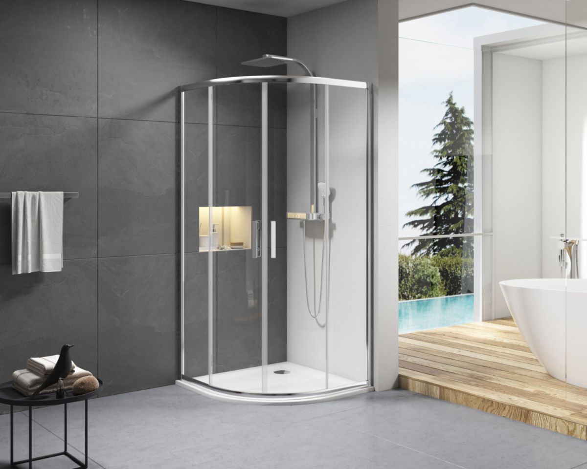 ALTERNA Paroi de douche Alterna Concerto quart cercle coulissant