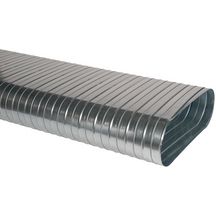 Conduit spiralé rigide oblong galvanisé CSRO de 3 mètres - Longueur 350 mm x Hauteur 100 mm 11064392