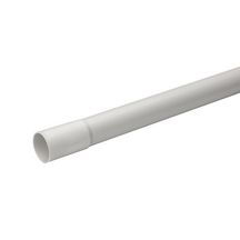 Tube IRL Mureva Tube - conduit rigide tulipé - gris RAL 7035 - longueur 3 m - diamètre externe 32 mm