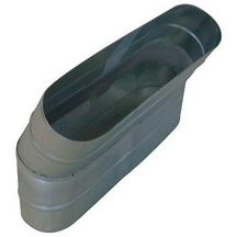 Coude vertical oblong galvanisé CVO à 30° - Longueur 515mm x hauteur 215mm  11063328