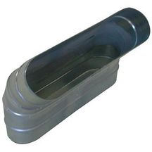 Coude vertical oblong galvanisé CVO à 45° - Longueur 475mm x hauteur 165mm 11063285