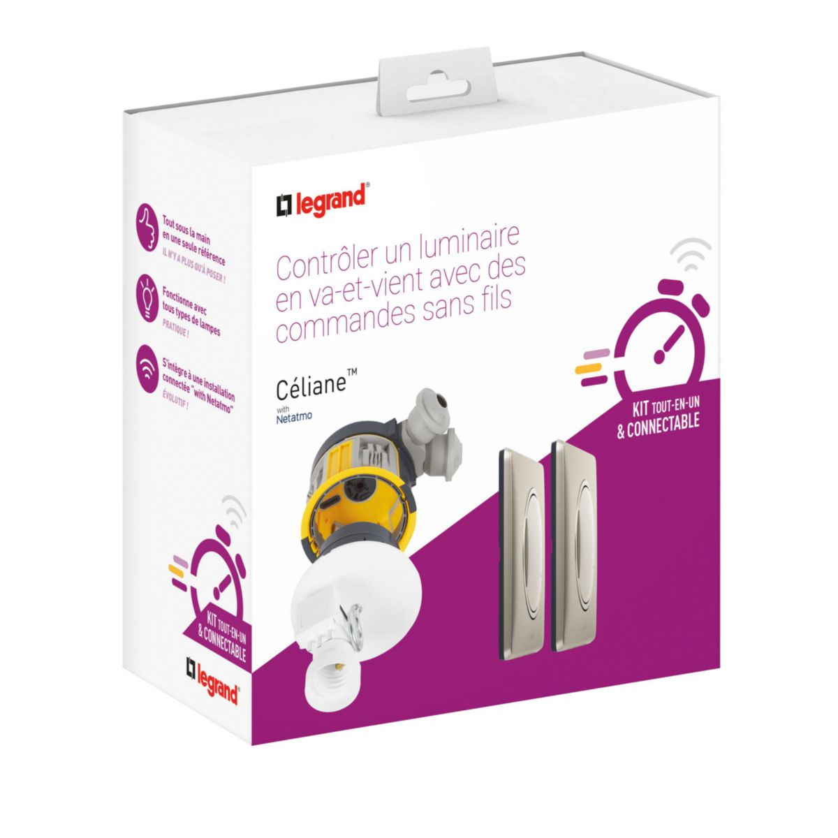 LEGRAND Legrand kit Modul'up avec 1 boite Modul'up + 1 DCL radio