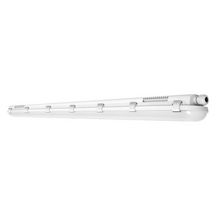 Luminaire Led étanche Damp Proof 1500 - 46 W - 6400 lm - 4000 K - IP65 - IK08 - 1500 x 82 x 68 mm - étriers en inox - câblage traversant possible - corps en polycarbonate Réf. 541207
