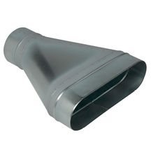 Réduction concentrique oblongue cylindrique galvanisé RCOC - Longueur 950mm x Hauteur 320mm - Diamètre 560mm  11063895