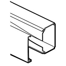 Goulotte de distribution viadis Planet Wattohm - Goulotte 16 x 12,5 auto-adhésive Fond + couvercle, 1 compartiment, longueur 2 m Réf.14226