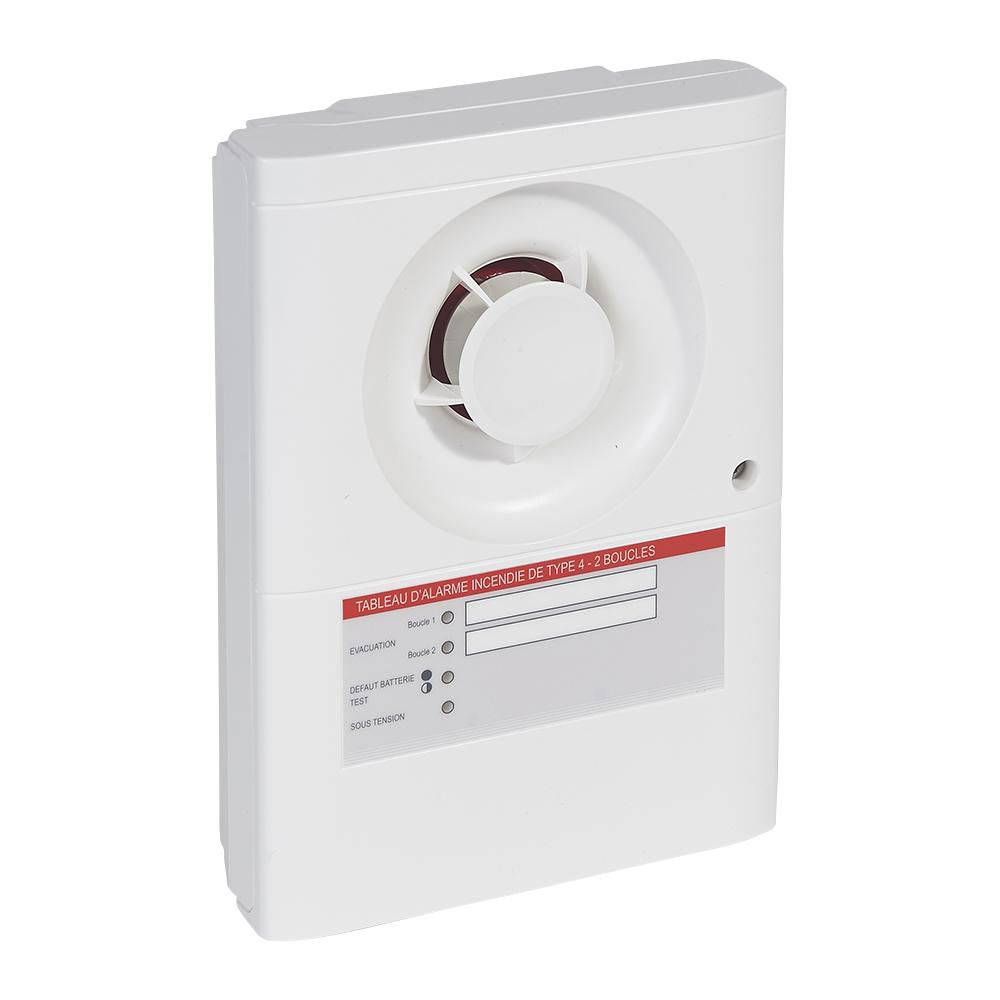 Legrand Tableau d'alarme incendie de type 4 alimentation secteur 2 boucles Réf.140562