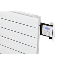 Radiateur électrique Acova Fassane Premium horizontal, commande radiofréquence RF, puissance 1000W, hauteur 444 mm, largeur 1117 mm, 6 éléments, Blanc RAL 9016 Réf. TVXD100-110/GF