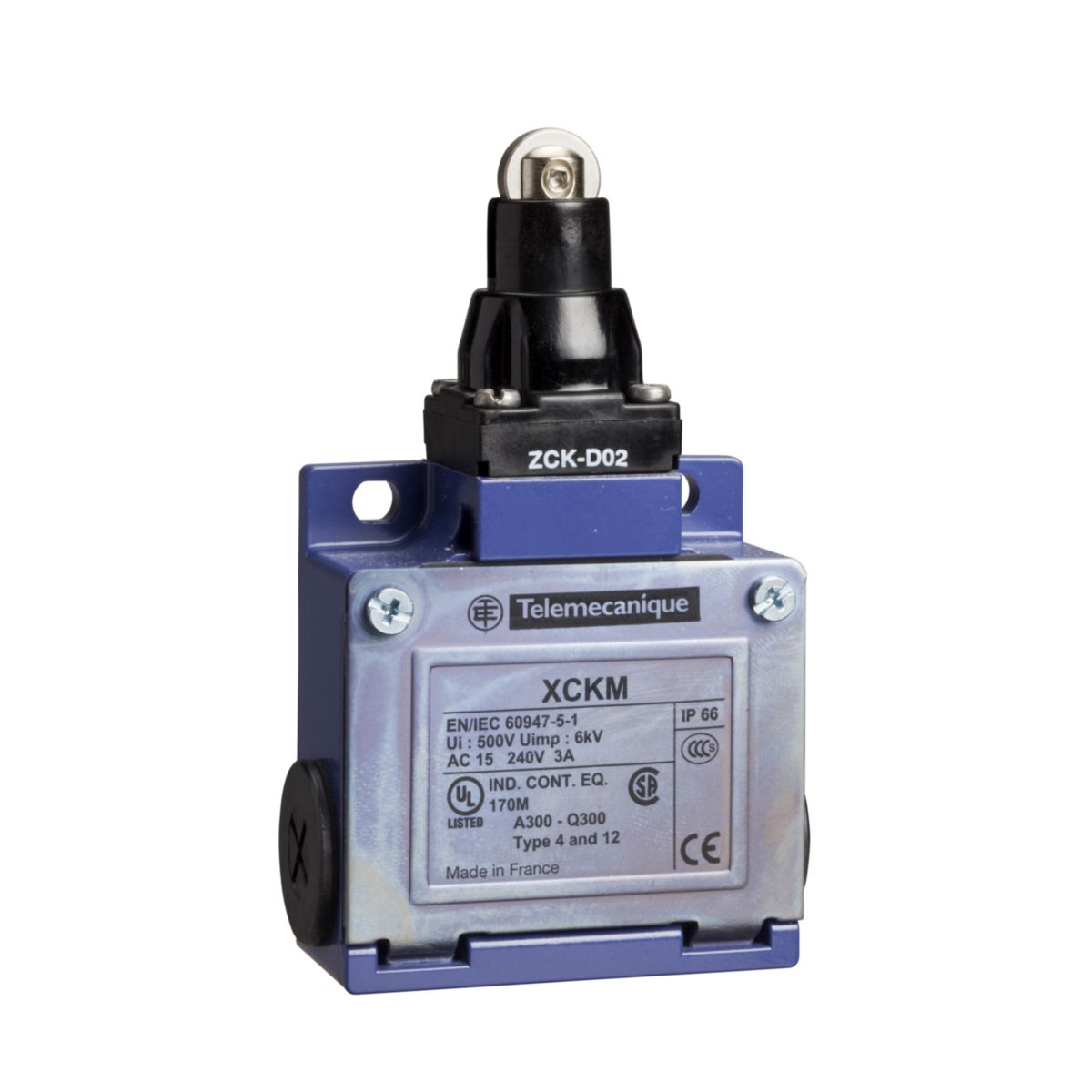 Position Interrupteur I Ou O Telemecanique sensors - Interrupteur de position métal o et f avec poussoir a galet soufflet étanche Réf.XCKM1029 | CDL ELEC