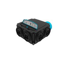 Groupe Hygrogenius Flex - VMC simple flux Hygroréglable basse conso à régulation intelligente qui garantit les débits dans les configurations les plus exigeantes, jusqu'à 6 sanitaires. Compatible avec les kits e-Twist&Go Réf. 412283