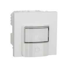 Unica - détecteur de mouvements + poussoir - 230v - 10a - blanc - méca seul Réf NU352518