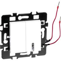 Interrupteur VV non lumineux+ Interrupteur VV lumineux ou témoin bleu 61812