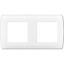 Plaque blanche 2p. ent71mm 61897
