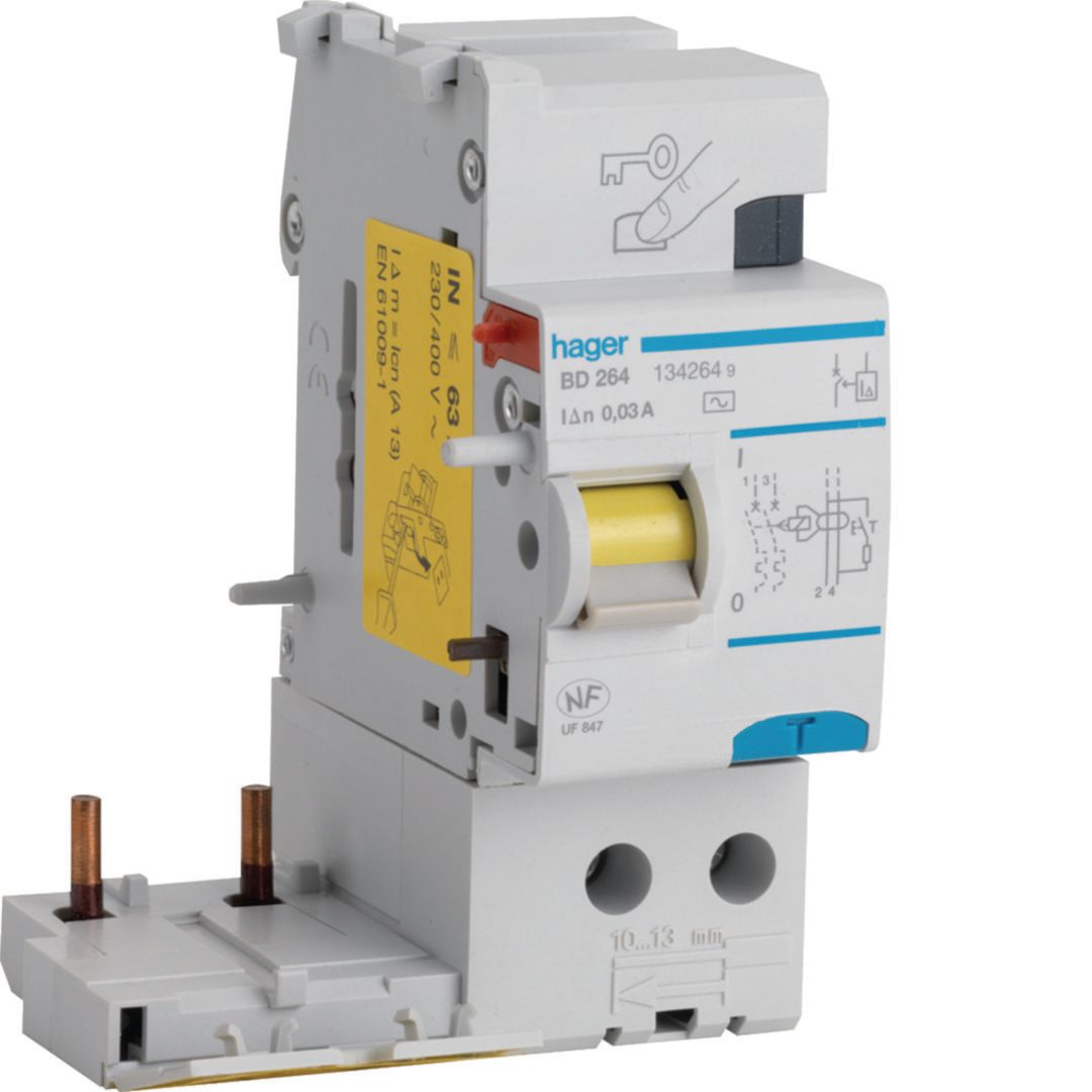 Bloc différentiel 2p 63a 30ma ac Réf. BD264